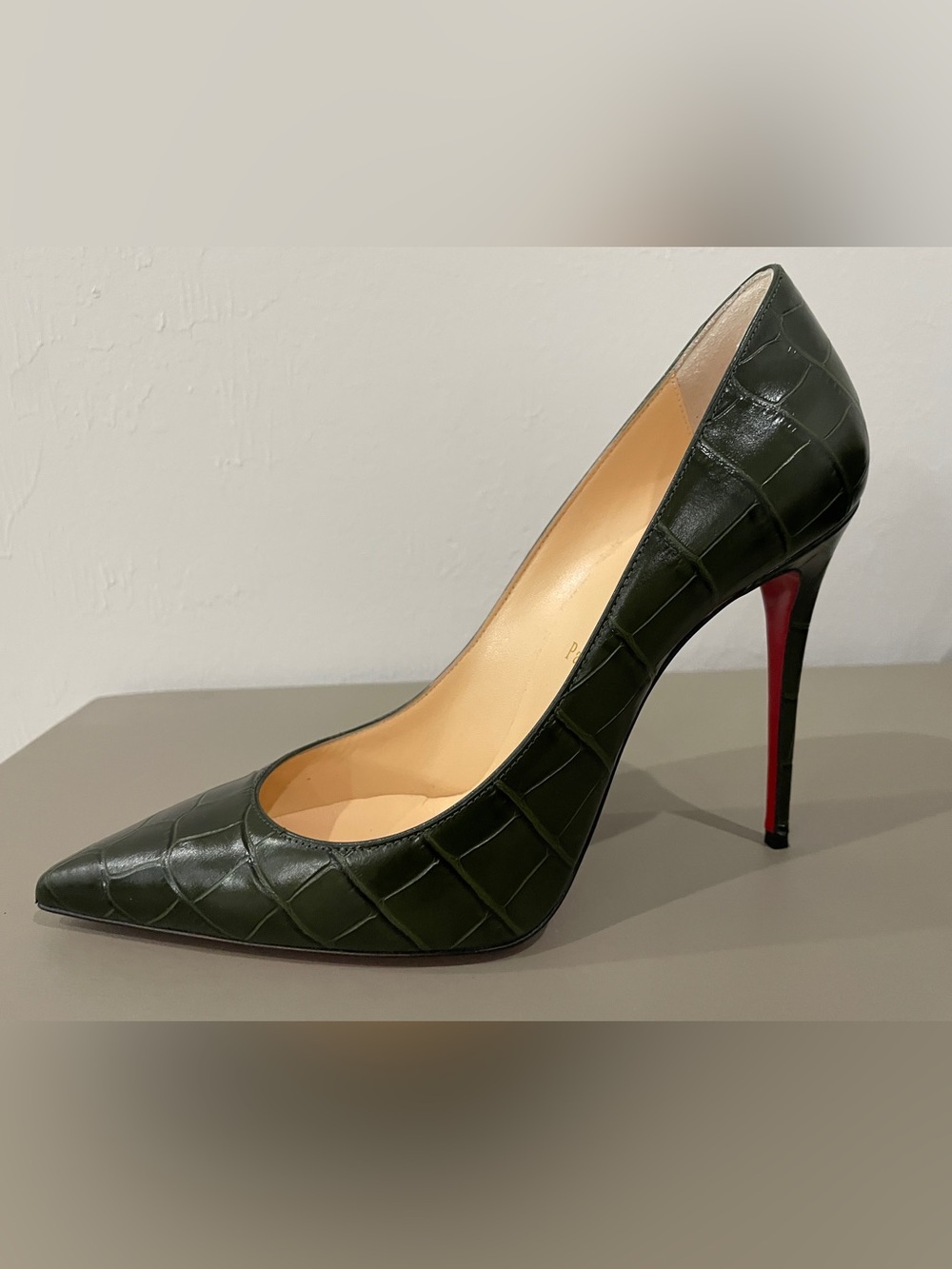Green Christian Louboutin Kate 100 size 39